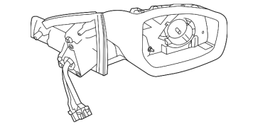 Levi retrovizor sa migavcem