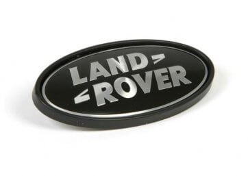 Znak na prednjoj masci crno-sivi Range Rover Sport  Supercharger